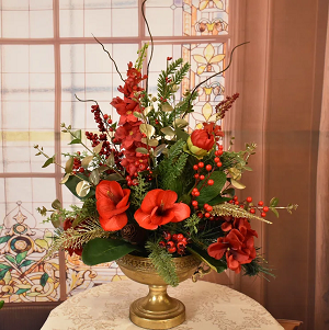 Amaryllis Arrangement in Vase