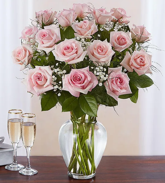 Rose Elegance Premium Long Stem Pink Roses