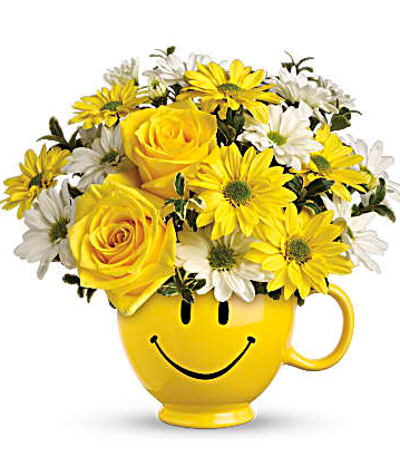 Be Happy Bouquet With Roses