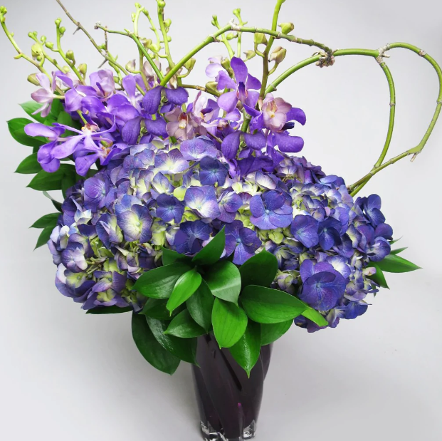 Mokara & Hydrangeas Arrangement