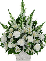 Classic White Sympathy Flowers