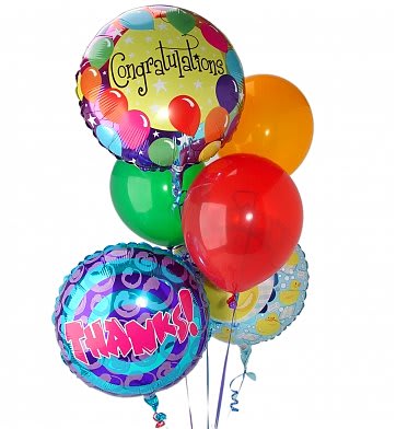 B0002-mix Mylar balloons