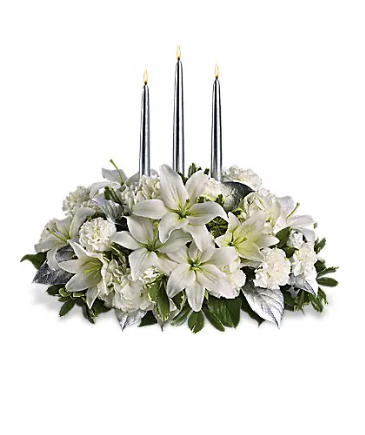 Silver Elegance Centerpiece