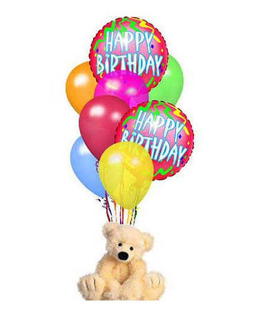B-0001 Teddy bear &balloons