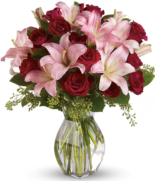 Lavish Love Bouquet With Long Stemmed Red Roses