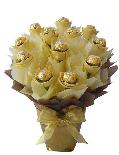 Golden Chocolate Bouquet