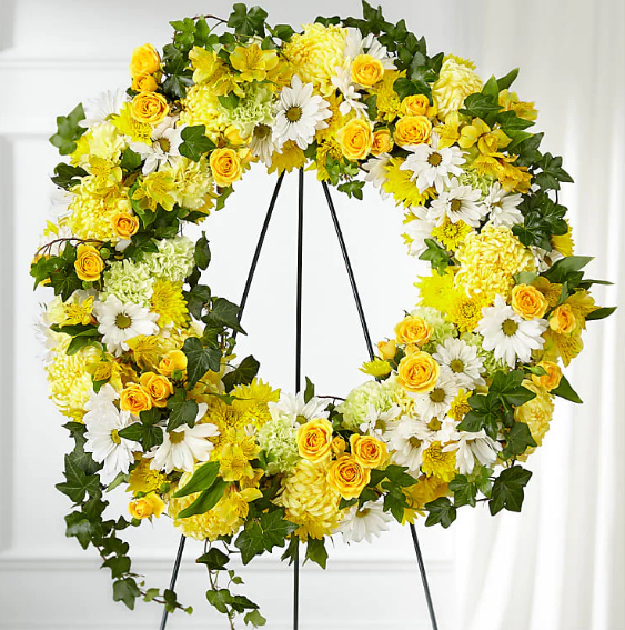 Golden Remembrance Wreath